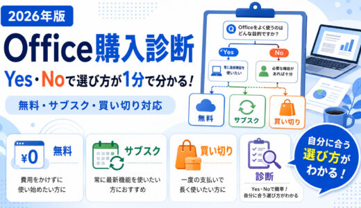 Office購入診断｜Yes・Noで選び方が1分で分かる！（無料・サブスク・買い切り対応）